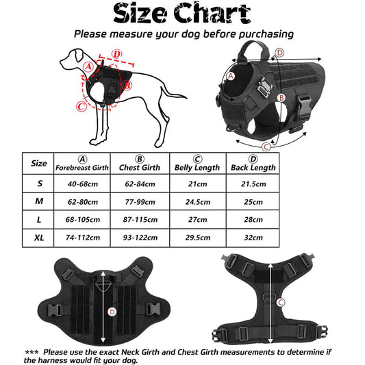 Large Dog Harness And Leash Set - TBPETS 