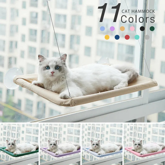 Pet Cat Hammock Hanging Cat Bed Bearing 20Kg Comfortable Cat Sunny Window Seat - TBPETS 