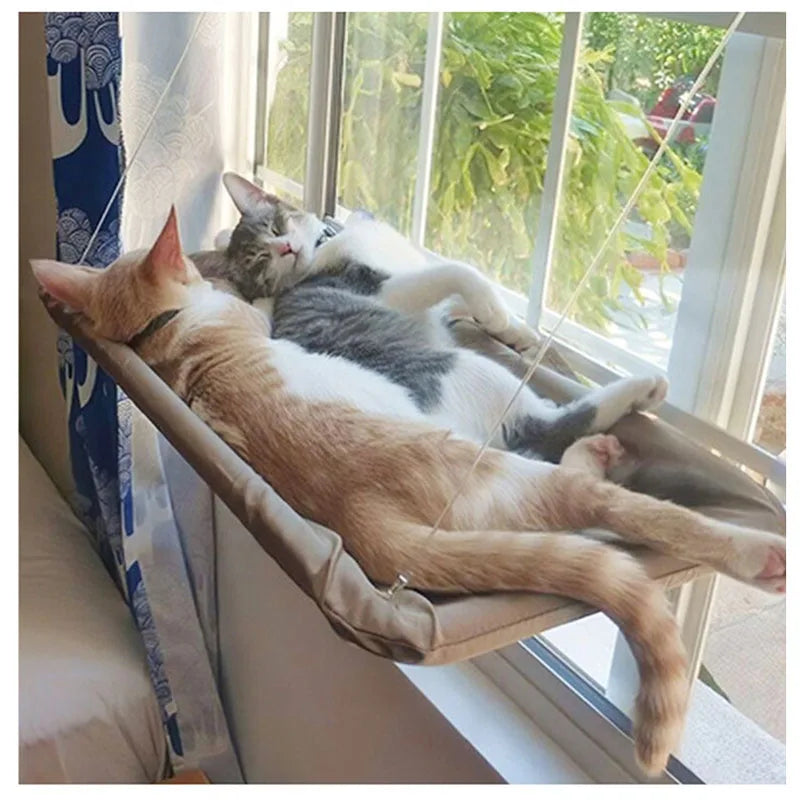 Pet Cat Hammock Hanging Cat Bed Bearing 20Kg Comfortable Cat Sunny Window Seat - TBPETS 