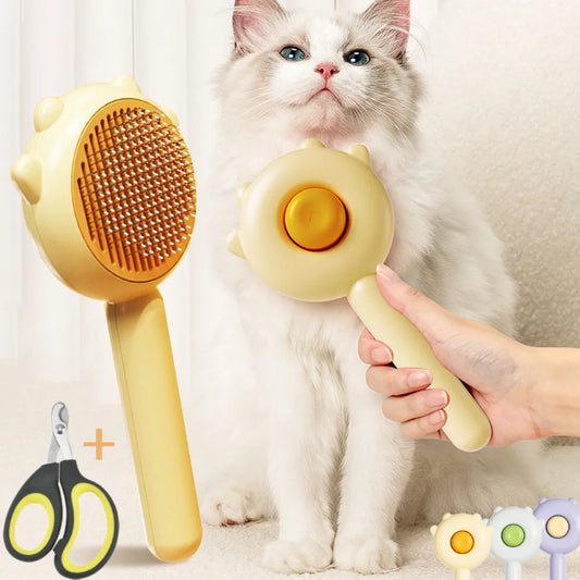 Cat Grooming Needle Brush Magic Massage Comb Hair Remover - TBPETS 